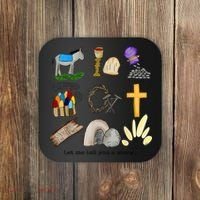Let Me Tell You A Story He Is Risen Jesus Easter Christian  Coaster thumb 0