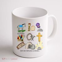 Let Me Tell You A Story He Is Risen Jesus Easter Christian  Coffee Mug thumb 1
