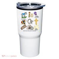 Let Me Tell You A Story He Is Risen Jesus Easter Christian  Tumbler thumb 0