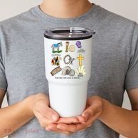 Let Me Tell You A Story He Is Risen Jesus Easter Christian  Tumbler thumb 2