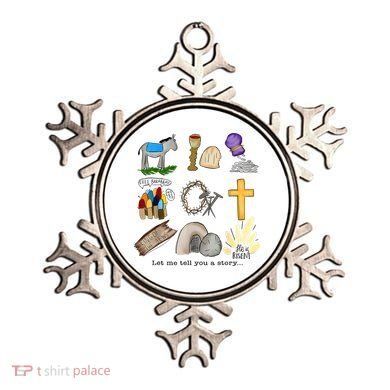 Let Me Tell You A Story He Is Risen Jesus Easter Christian  Ornament