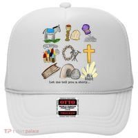 Let Me Tell You A Story He Is Risen Jesus Easter Christian  Hat thumb 0