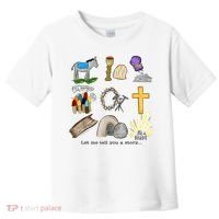 Let Me Tell You A Story He Is Risen Jesus Easter Christian  Toddler T-Shirt thumb 0