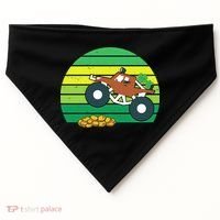 Lucky Monster Truck St Patrick's Day USA-Made Doggie Bandana thumb 0