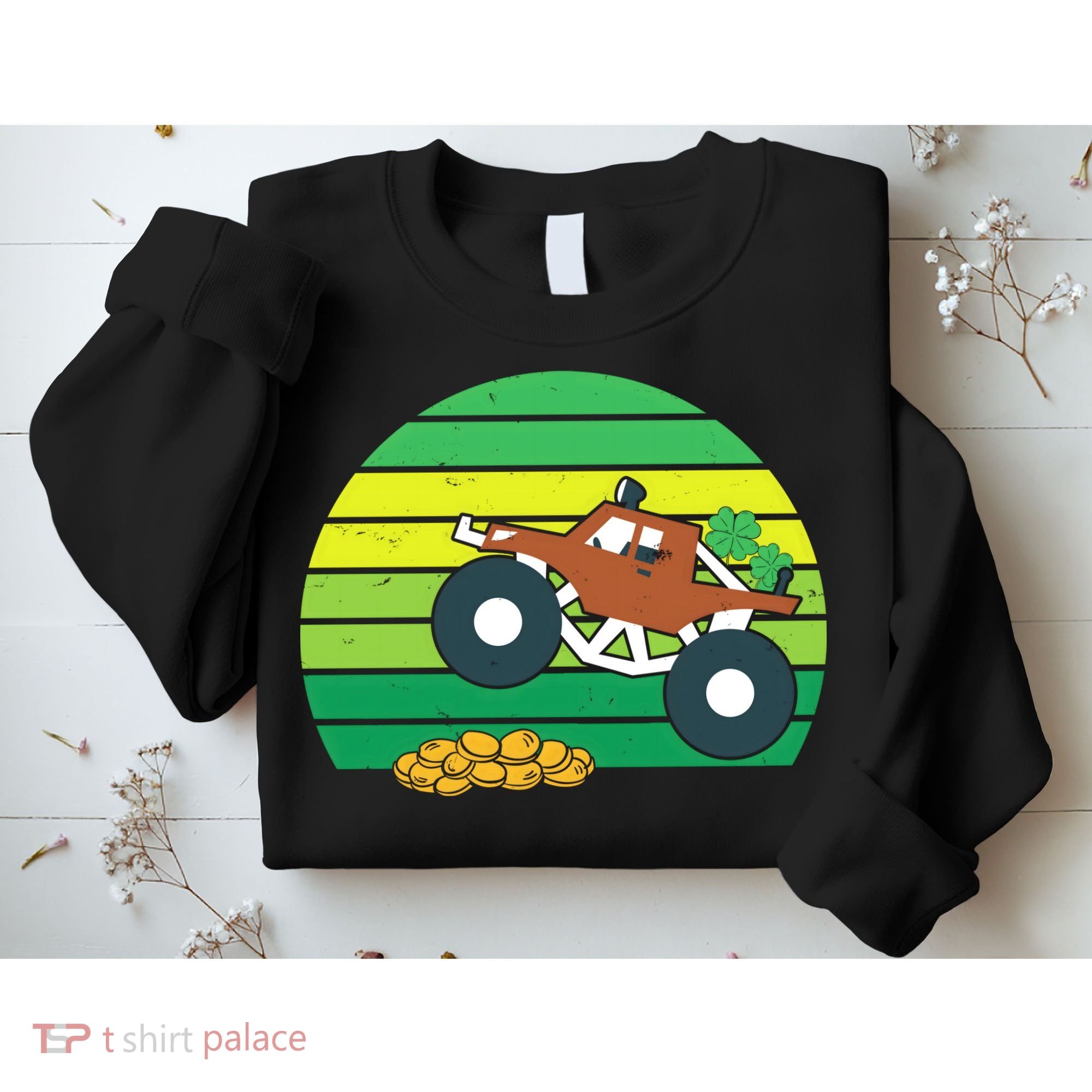 Lucky Monster Truck St Patrick's Day Sweatshirt