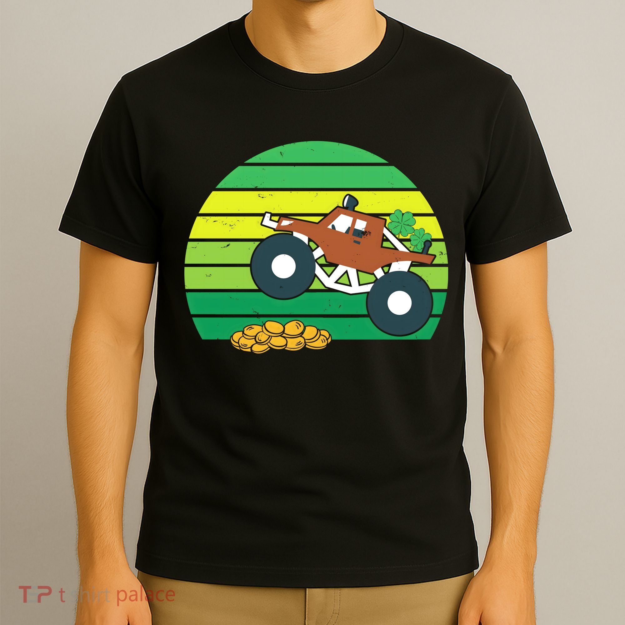 Lucky Monster Truck St Patrick's Day T-Shirt