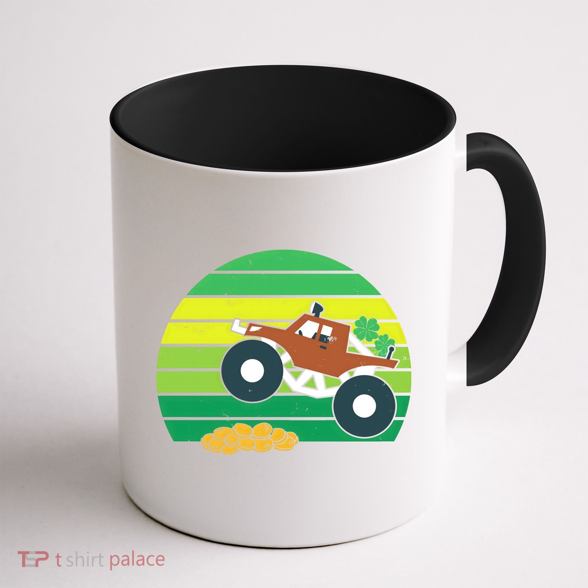Lucky Monster Truck St Patrick's Day Coffee Mug