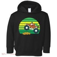 Lucky Monster Truck St Patrick's Day Toddler Hoodie thumb 0