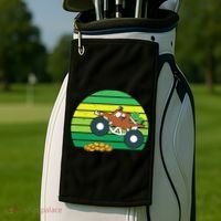 Lucky Monster Truck St Patrick's Day Golf Towel thumb 2