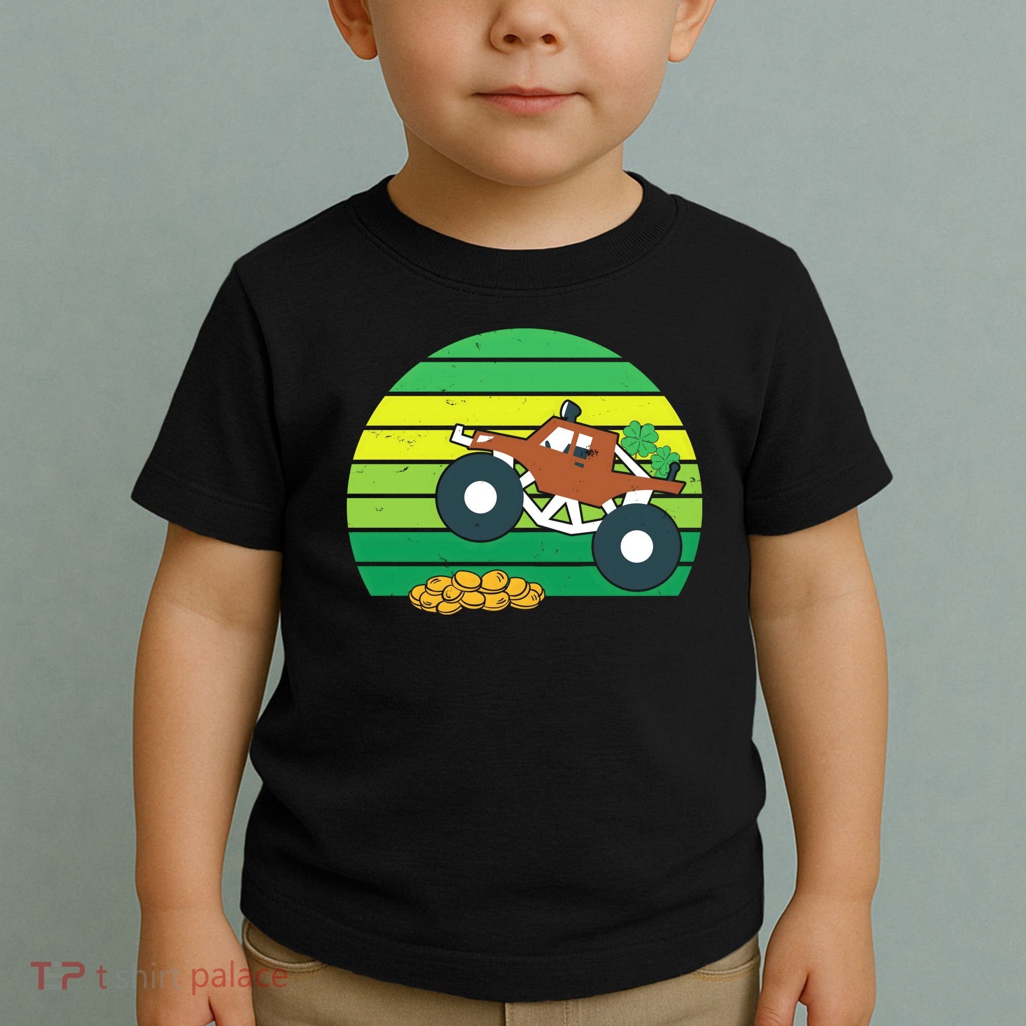 Lucky Monster Truck St Patrick's Day Toddler T-Shirt