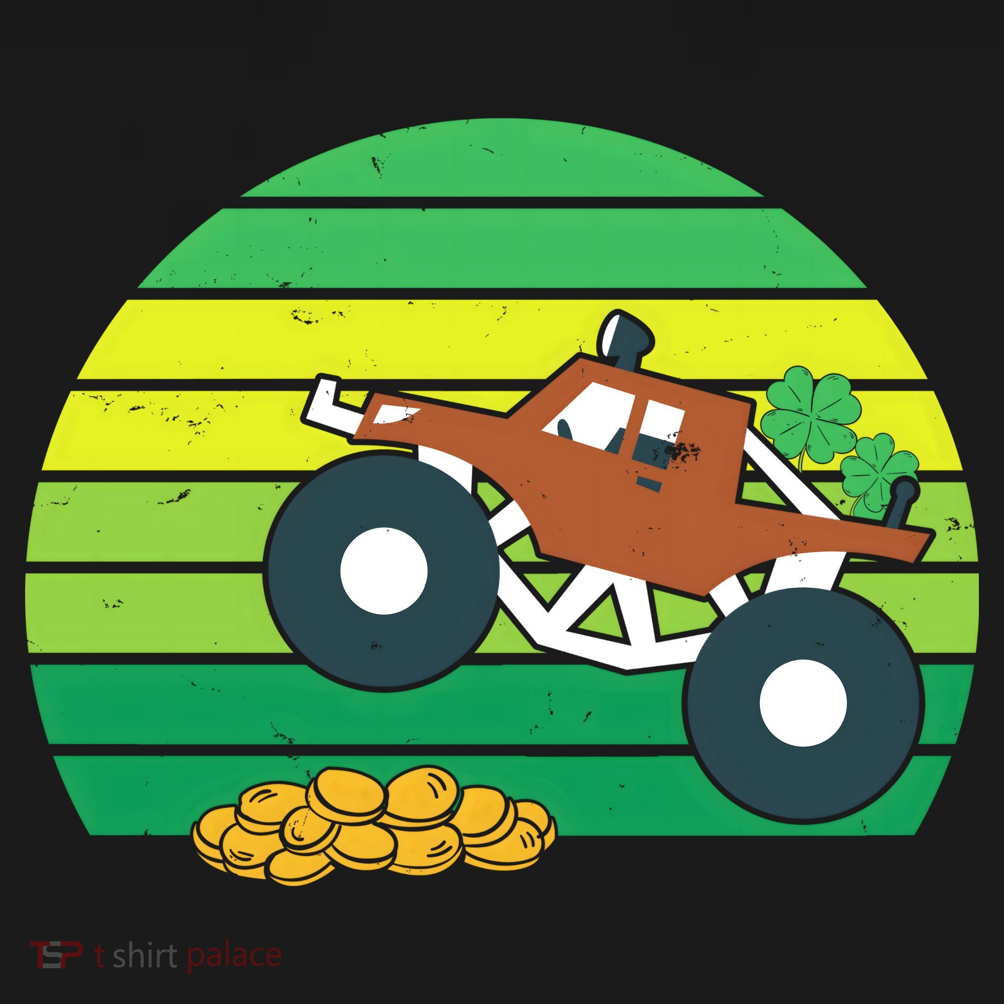 Lucky Monster Truck St Patrick's Day Visor
