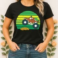 Lucky Monster Truck St Patrick's Day Women's T-Shirt thumb 2