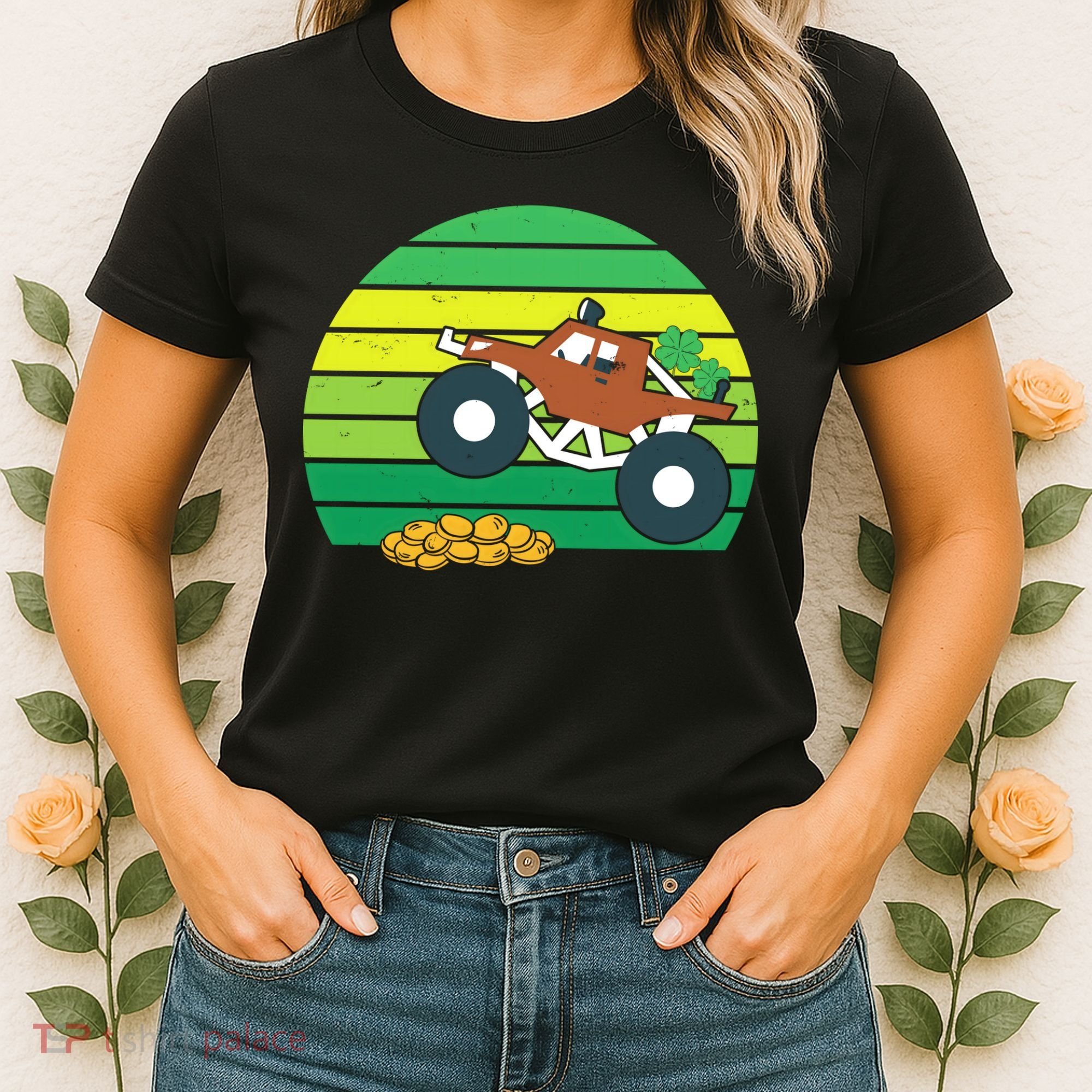 Lucky Monster Truck St Patrick's Day Women's T-Shirt