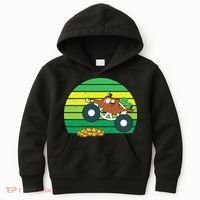 Lucky Monster Truck St Patrick's Day Kids Hoodie thumb 0