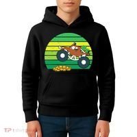 Lucky Monster Truck St Patrick's Day Kids Hoodie thumb 4