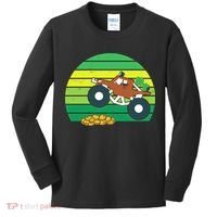 Lucky Monster Truck St Patrick's Day Kids Long Sleeve Shirt thumb 0