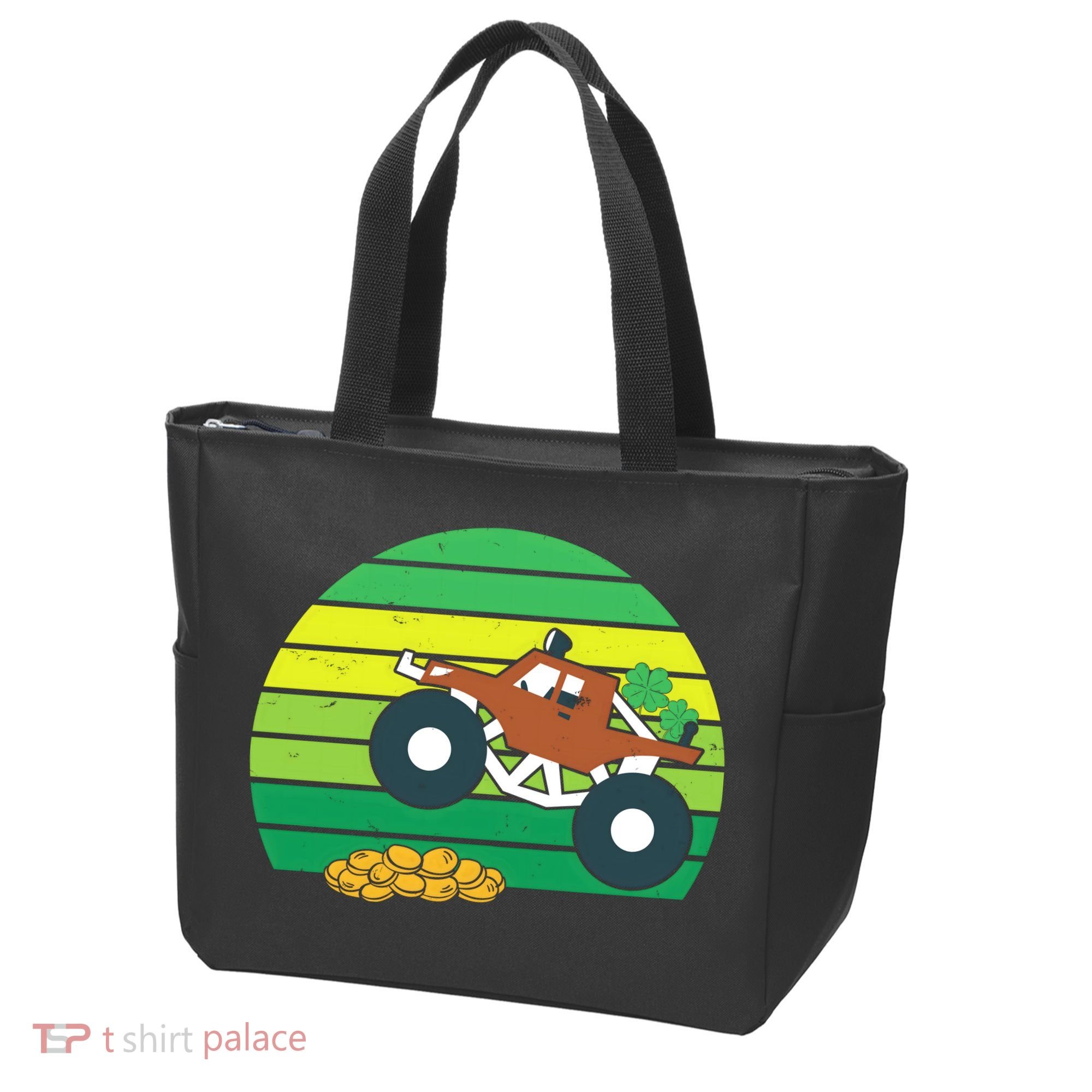 Lucky Monster Truck St Patrick's Day Tote Bag