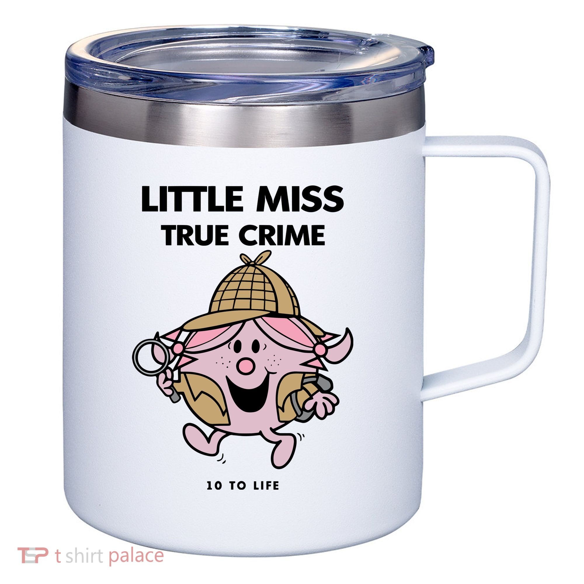 Little Miss True Crime Pigment 12oz Stainless Steel Coffee Mug