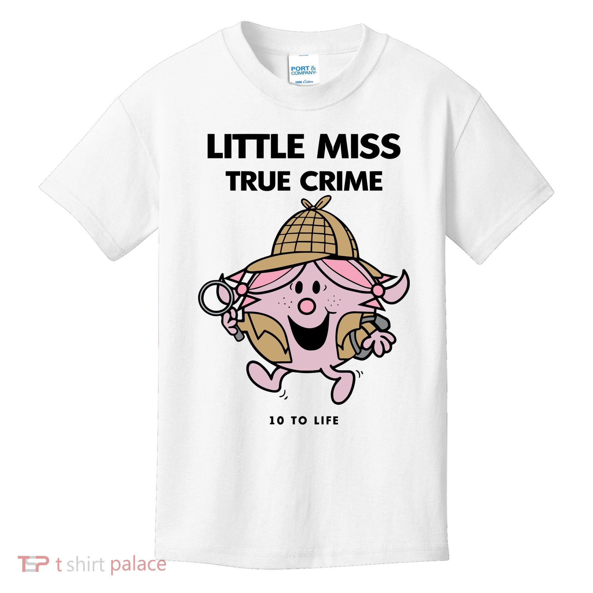 Little Miss True Crime Pigment Kids T-Shirt