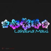 Lahaina Maui Tropical Flower Great Giftgiftvacation Beach Gift USA-Made Doggie Bandana thumb 2