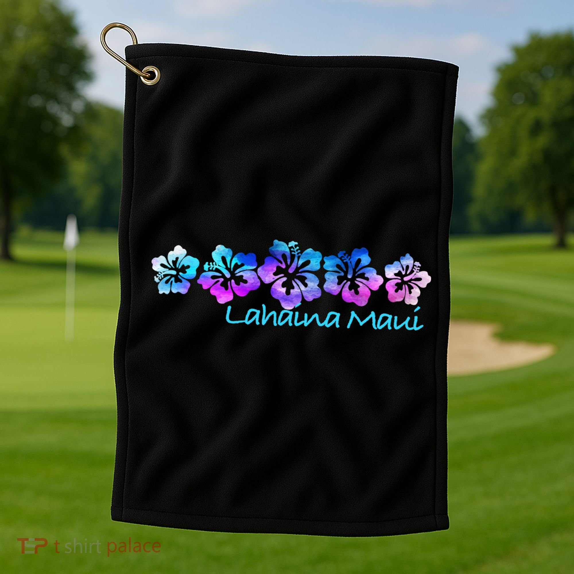 Lahaina Maui Tropical Flower Great Giftgiftvacation Beach Gift Golf Towel