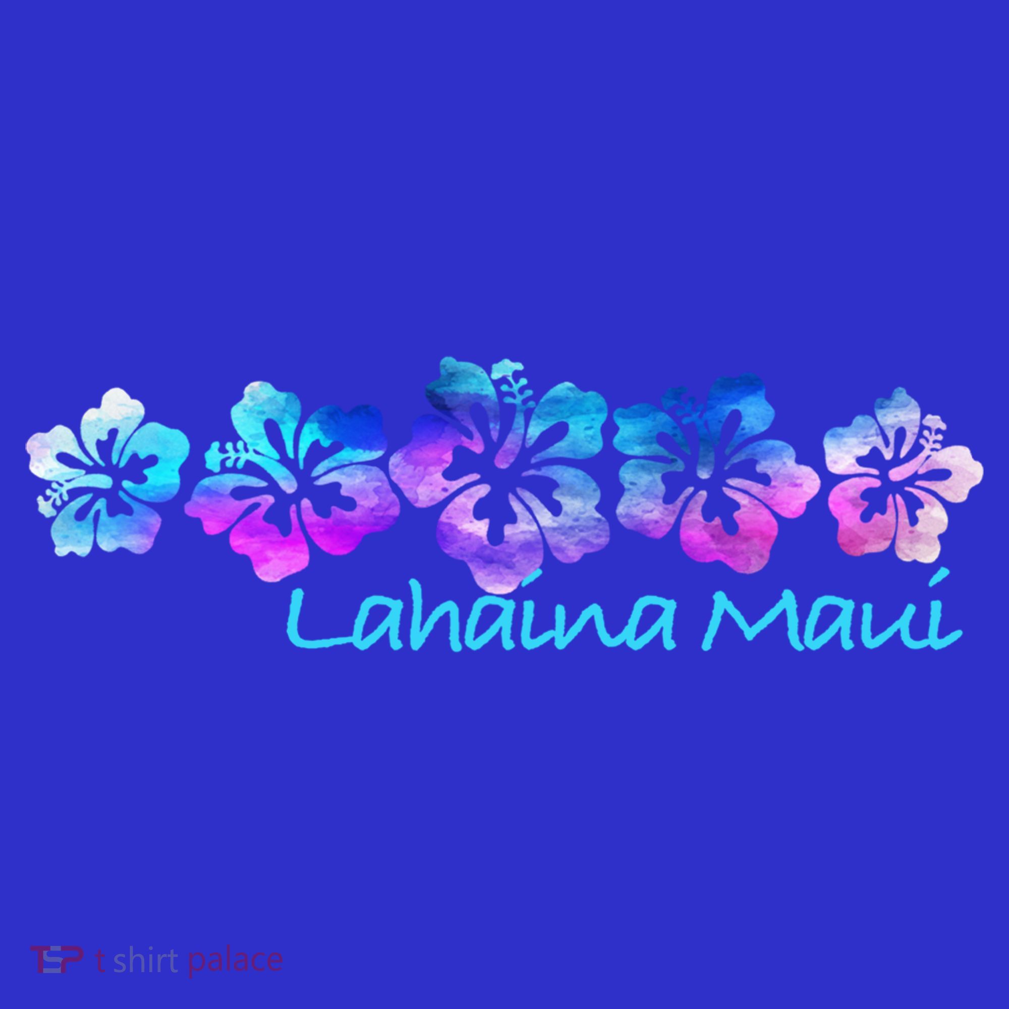 Lahaina Maui Tropical Flower Great Giftgiftvacation Beach Gift Polo