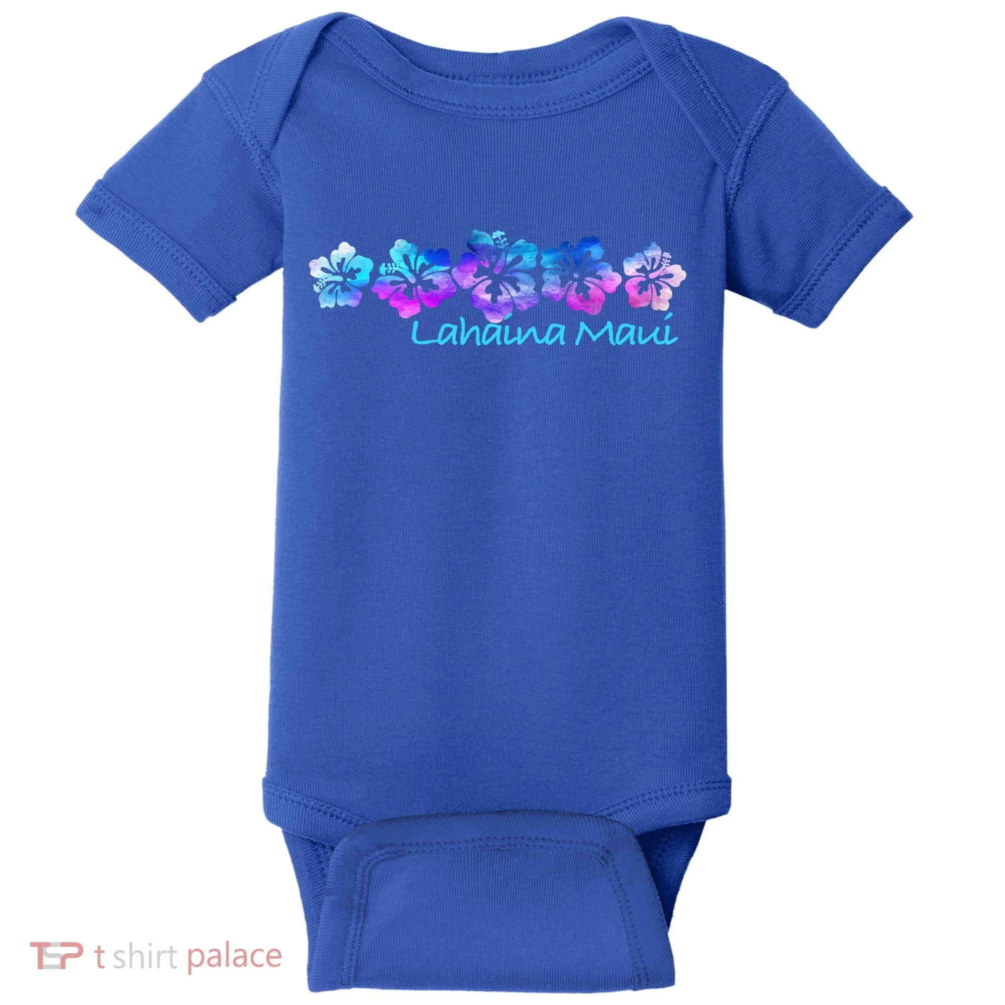 Lahaina Maui Tropical Flower Great Giftgiftvacation Beach Gift Baby Bodysuit