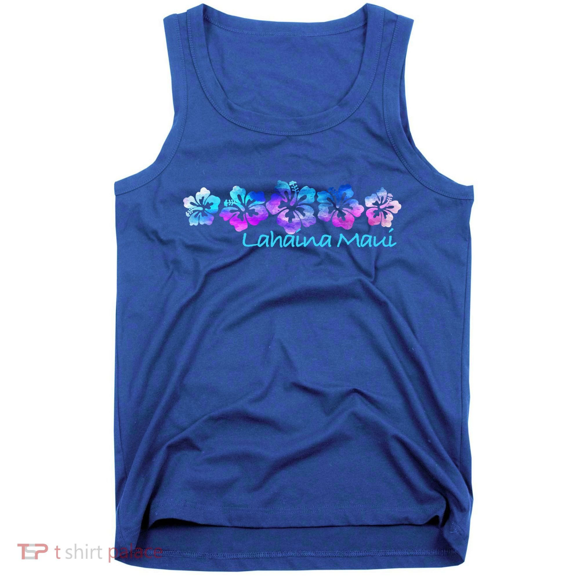 Lahaina Maui Tropical Flower Great Giftgiftvacation Beach Gift Tank Top