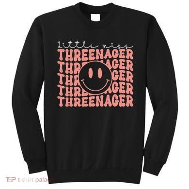 Little Miss Threenager 3rd birthday Boho Cute Sweatshirt