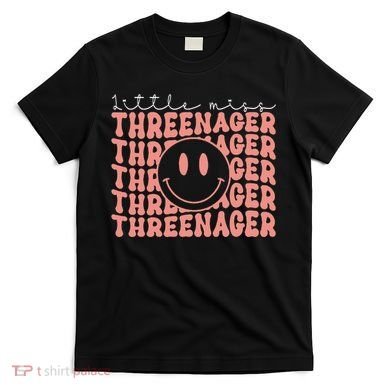 Little Miss Threenager 3rd birthday Boho Cute T-Shirt