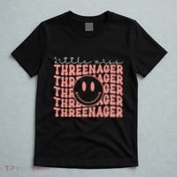 Little Miss Threenager 3rd birthday Boho Cute T-Shirt thumb 5