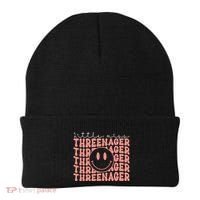 Little Miss Threenager 3rd birthday Boho Cute Beanie thumb 0