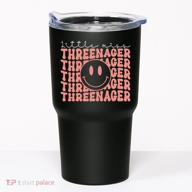 Little Miss Threenager 3rd birthday Boho Cute Tumbler