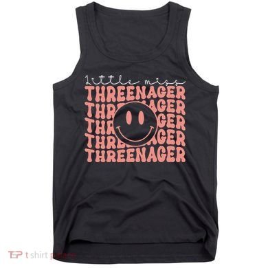 Little Miss Threenager 3rd birthday Boho Cute Tank Top