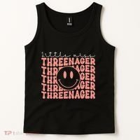 Little Miss Threenager 3rd birthday Boho Cute Tank Top thumb 2