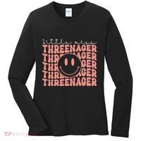 Little Miss Threenager 3rd birthday Boho Cute Women's Long Sleeve Shirt thumb 0