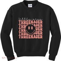 Little Miss Threenager 3rd birthday Boho Cute Kids Sweatshirt thumb 0