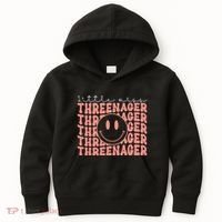 Little Miss Threenager 3rd birthday Boho Cute Kids Hoodie thumb 0