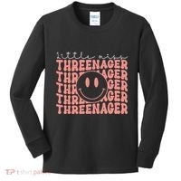 Little Miss Threenager 3rd birthday Boho Cute Kids Long Sleeve Shirt thumb 0