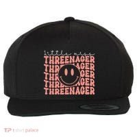 Little Miss Threenager 3rd birthday Boho Cute Wool Snapback Cap thumb 0
