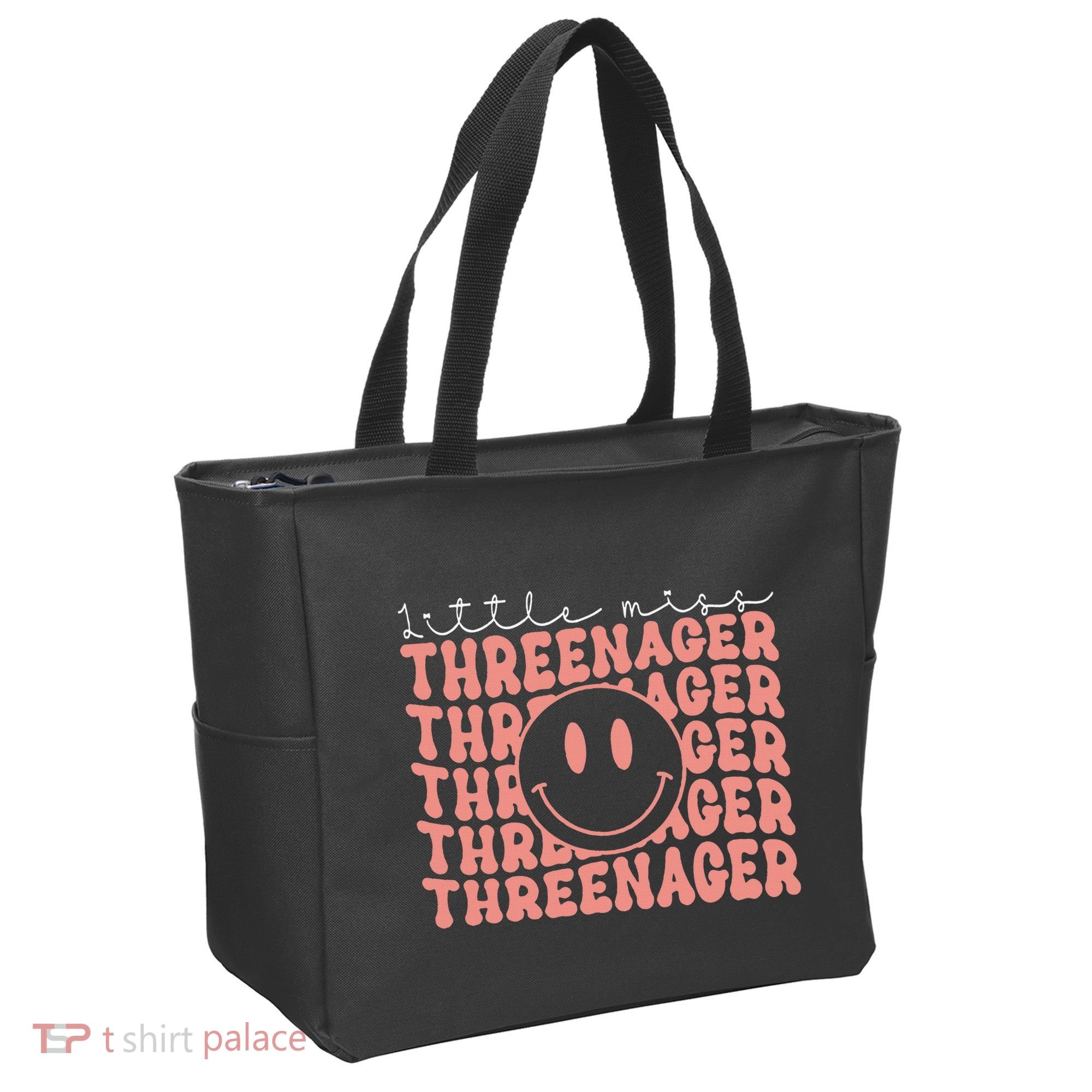 Little Miss Threenager 3rd birthday Boho Cute Tote Bag