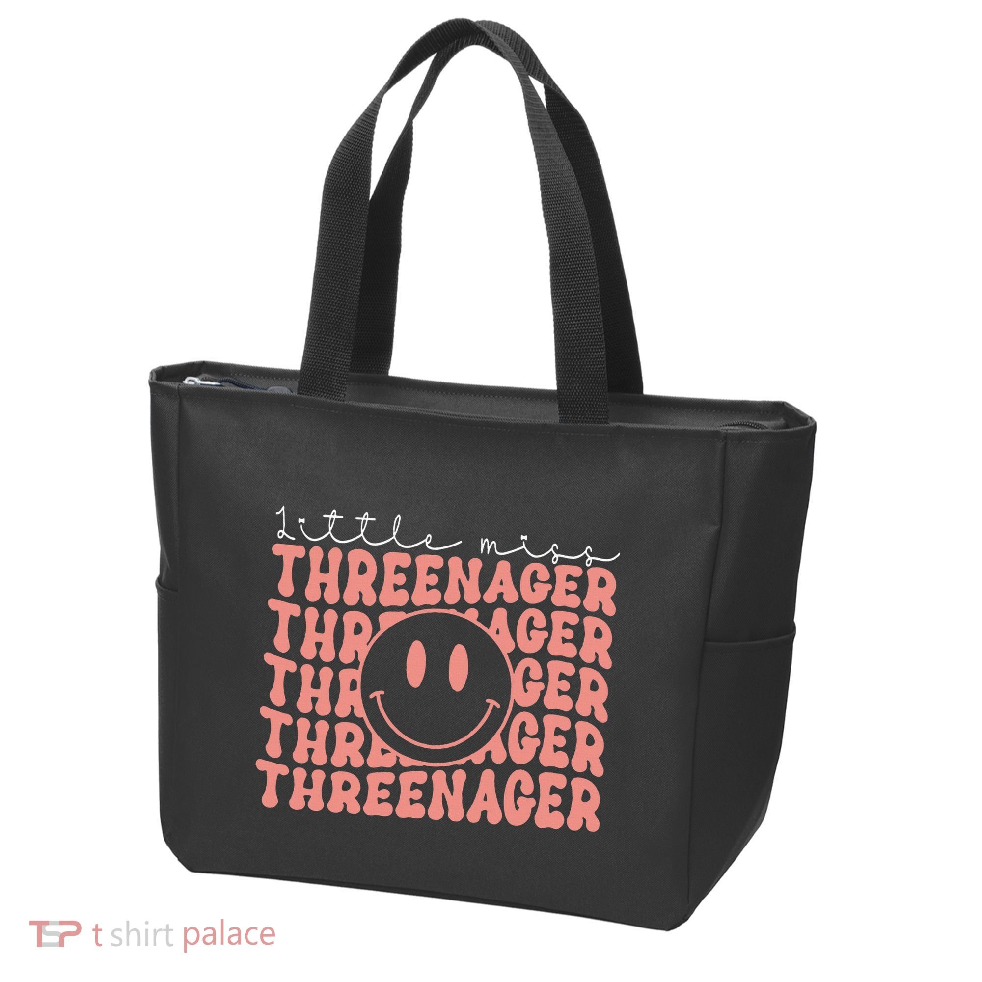 Little Miss Threenager 3rd birthday Boho Cute Tote Bag