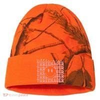 Little Miss Threenager 3rd birthday Boho Cute Kati Licensed 12" Camo Cuffed Beanie thumb 0