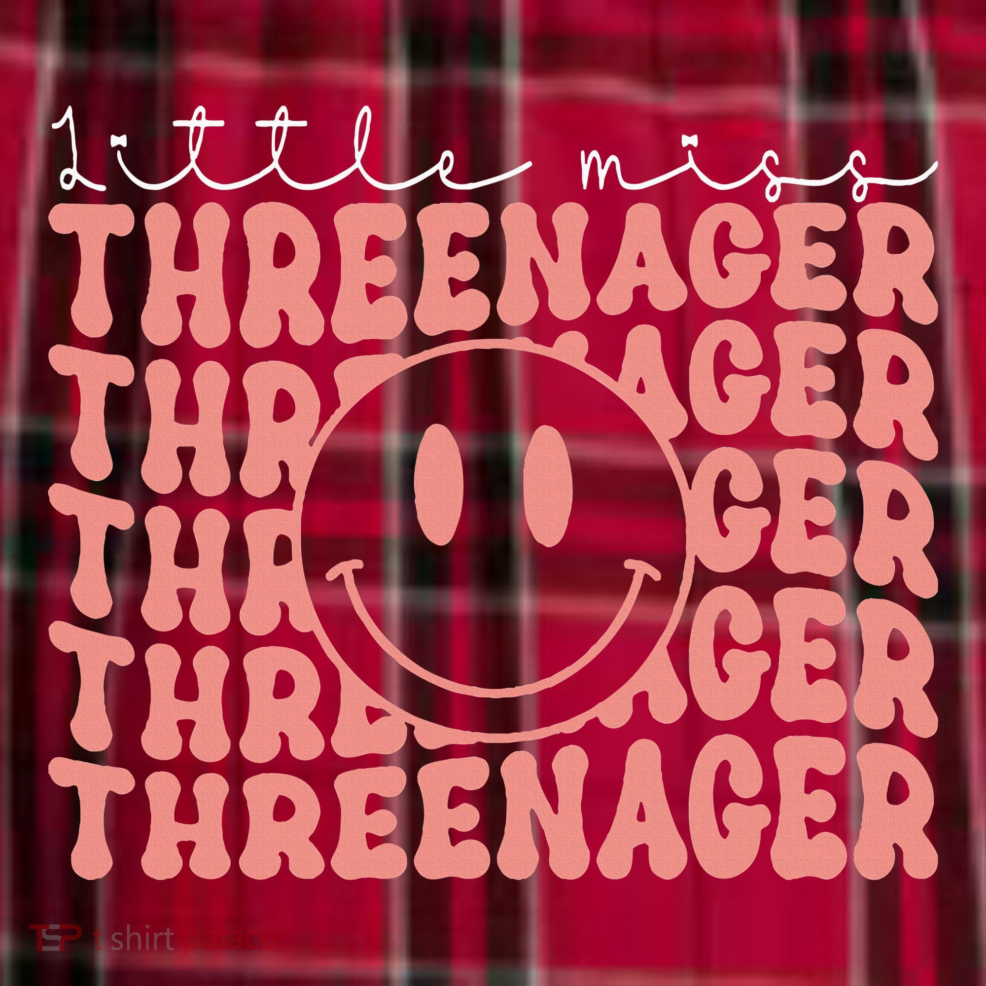 Little Miss Threenager 3rd birthday Boho Cute Men's Flannel Plaid Pajama Pants