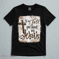 Let Me Tell You About My Jesus Leopard Bleached Bible T-Shirt thumb 5