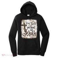 Let Me Tell You About My Jesus Leopard Bleached Bible Women's Hoodie thumb 0