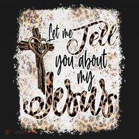 Let Me Tell You About My Jesus Leopard Bleached Bible Ornament thumb 1