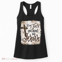 Let Me Tell You About My Jesus Leopard Bleached Bible Women's Tank Top thumb 0