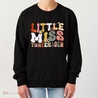Little Miss Threenager 3rd Birthday Girl Boho Women's Sweatshirt thumb 0