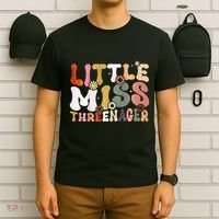 Little Miss Threenager 3rd Birthday Girl Boho T-Shirt thumb 6